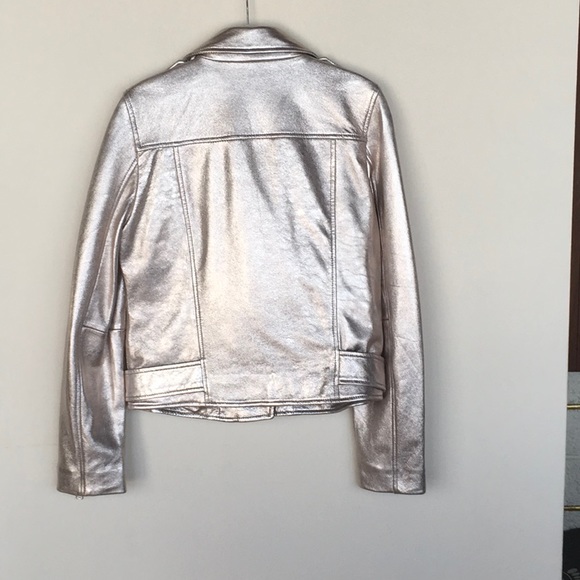 Walter Baker Gold Leather Jacket - Picture 5 of 7